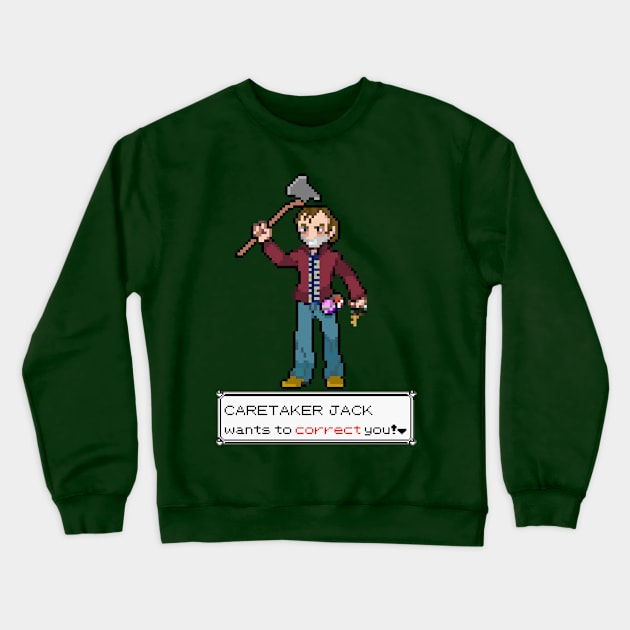 Caretaker Jack Wants to Battle! Crewneck Sweatshirt by sammakesstuff